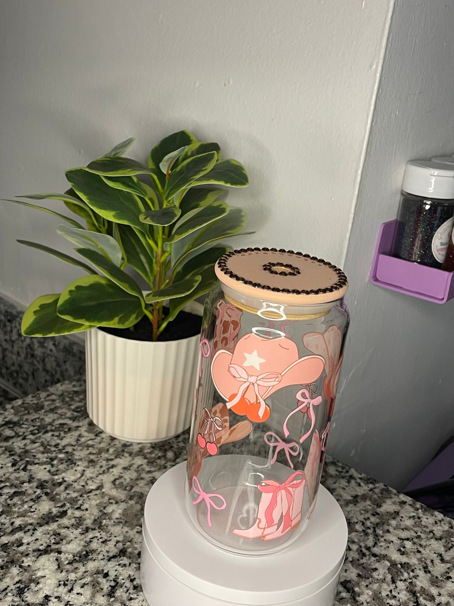 Regular 16oz Standard Bling Ready to Ship Glass can